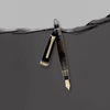 Sailor 1911L Fountain Pen - Realo Smoke Black - IP Gold Trim - 18K Gold Nib - Pen Boutique Ltd