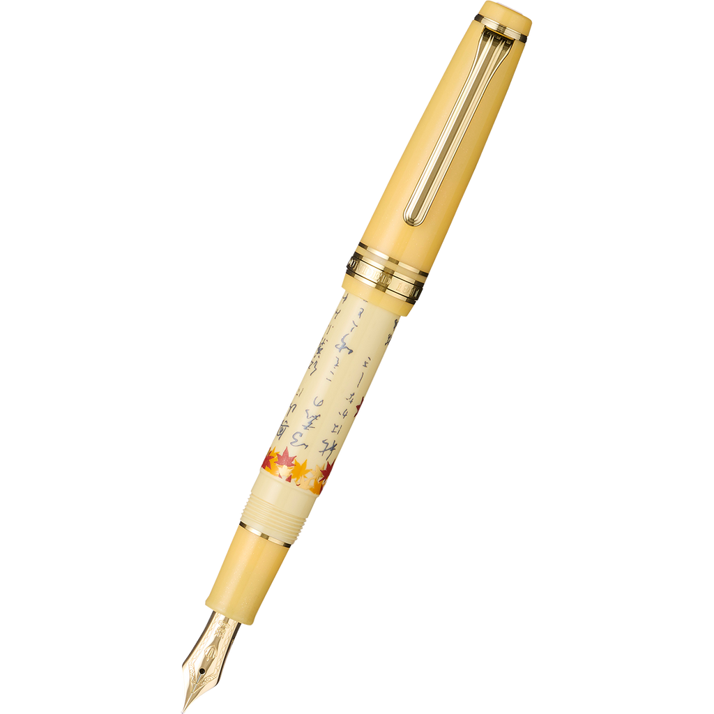 Sailor Professional Gear Fountain Pen - Autumn Seasonal Waka Poetry - Slim (Overseas Exclusive)-Pen Boutique Ltd