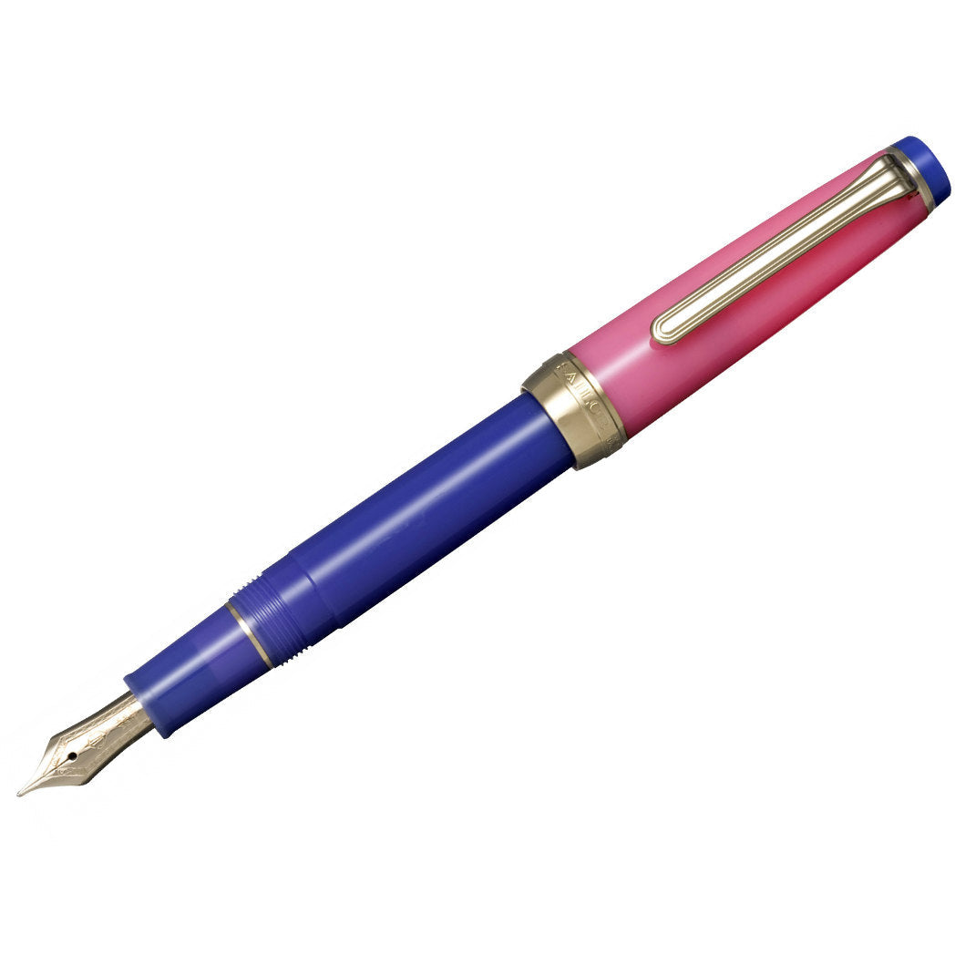 Sailor Professional Gear Fountain Pen - Pillow Book - Spring Sky - 14k (slim)-Pen Boutique Ltd