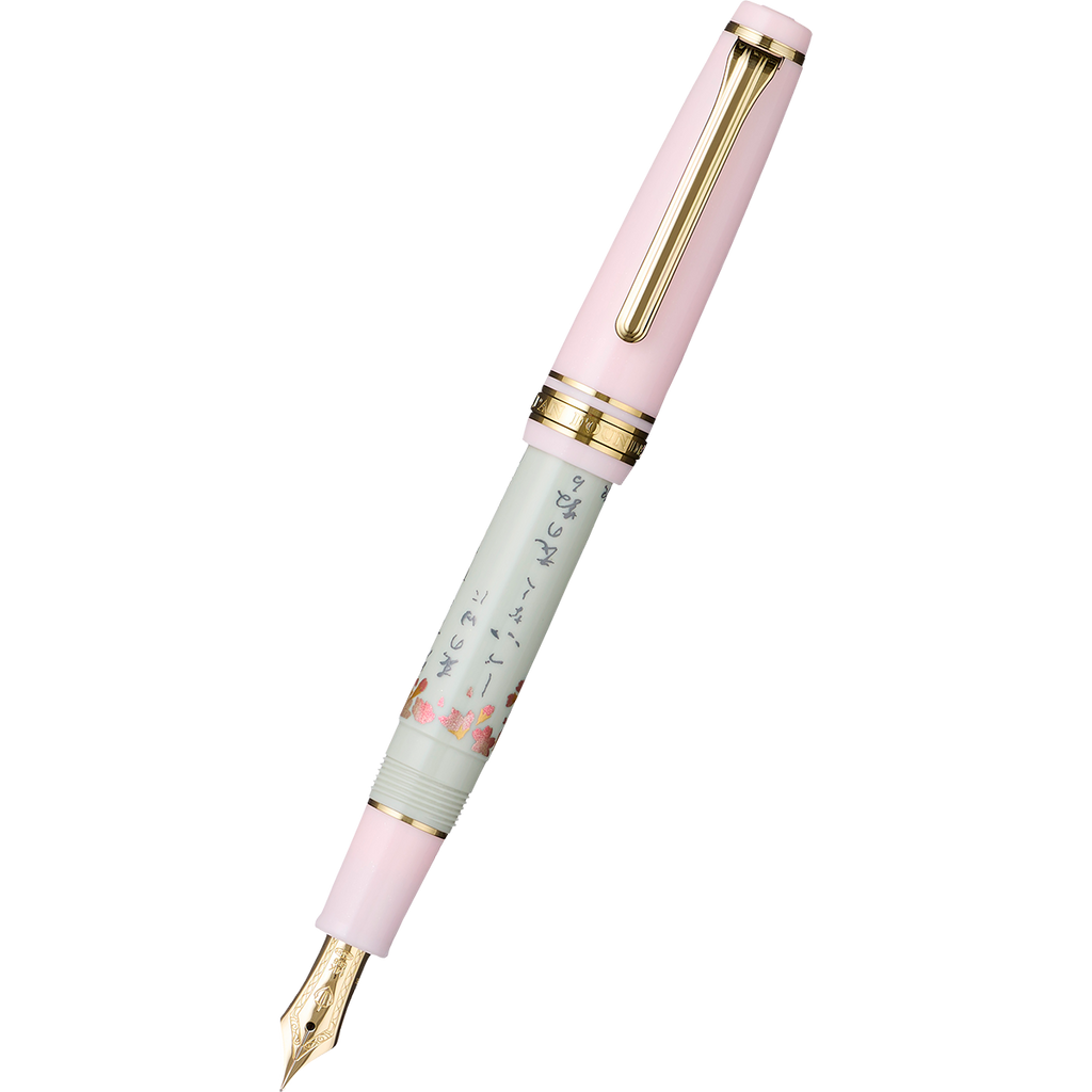Sailor Professional Gear Fountain Pen - Spring Seasonal Waka Poetry - Slim (Overseas Exclusive)-Pen Boutique Ltd