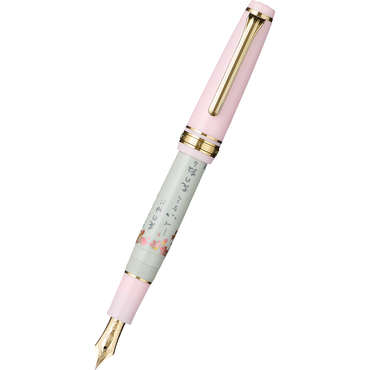 Sailor Professional Gear Fountain Pen - Spring Seasonal Waka Poetry - Slim (Overseas Exclusive)-Pen Boutique Ltd