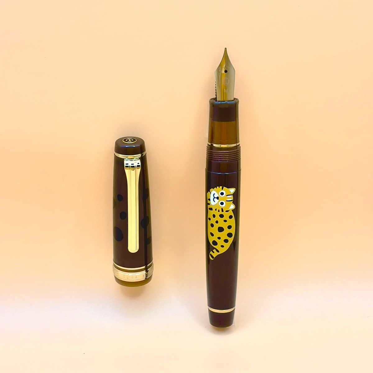 Sailor Professional Gear Standard Fountain Pen - Iriomote Cat - F3(Limited Edition)-Pen Boutique Ltd