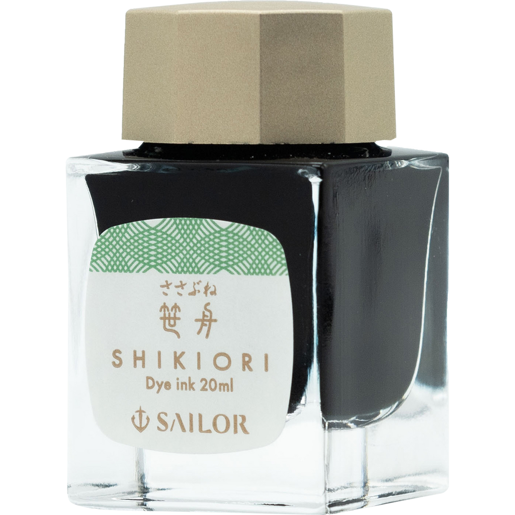 Sailor Shikiori Bottle Ink - Kusa Asobi Sasabune (Bamboo Leaf Boat - Blue)-Pen Boutique Ltd