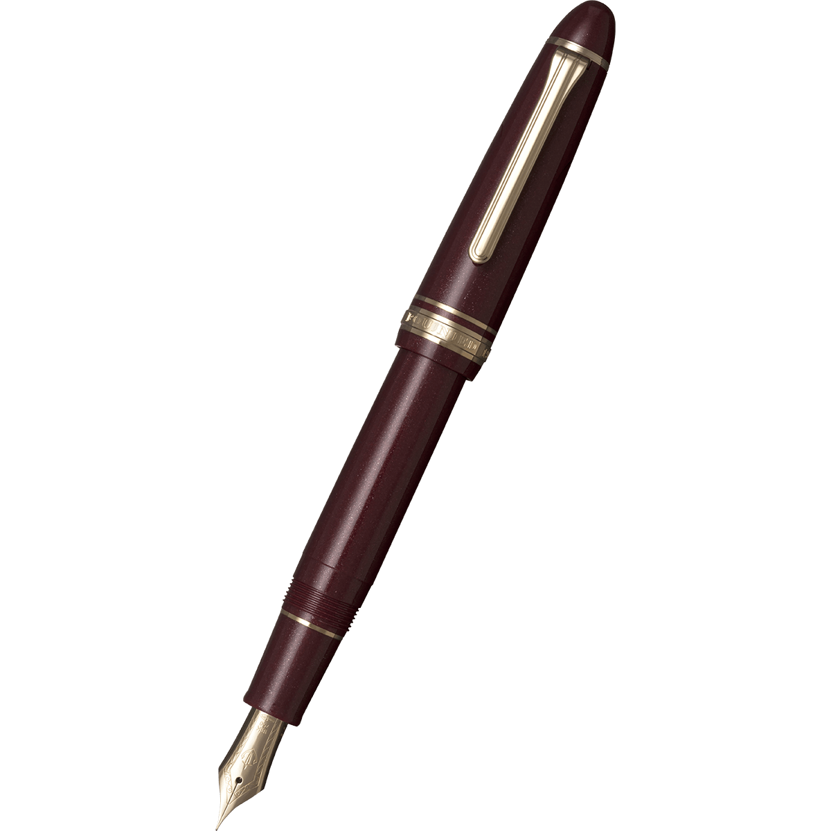 Sailor 1911L Fountain Pen - Shining Red - 18K Gold Trim - Pen Boutique Ltd