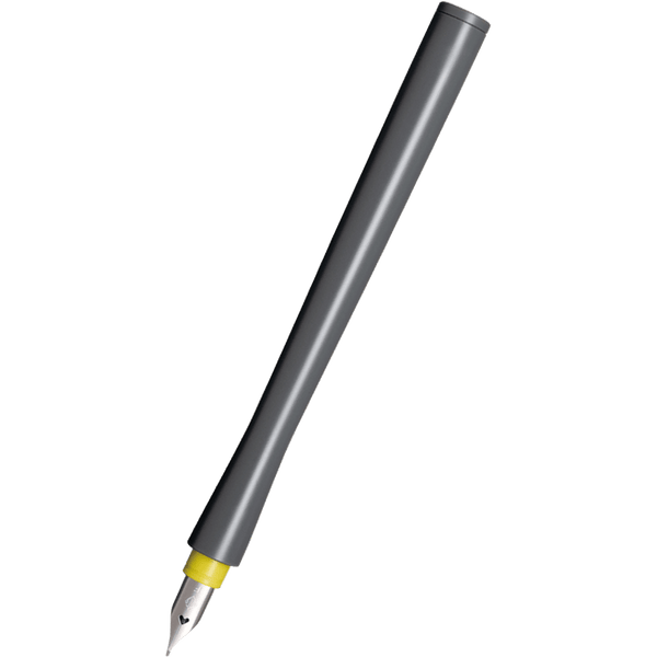 Sailor Compass Hocoro Dip Pen - Gray/Yellow - Fude (brush-like stroke)-Pen Boutique Ltd