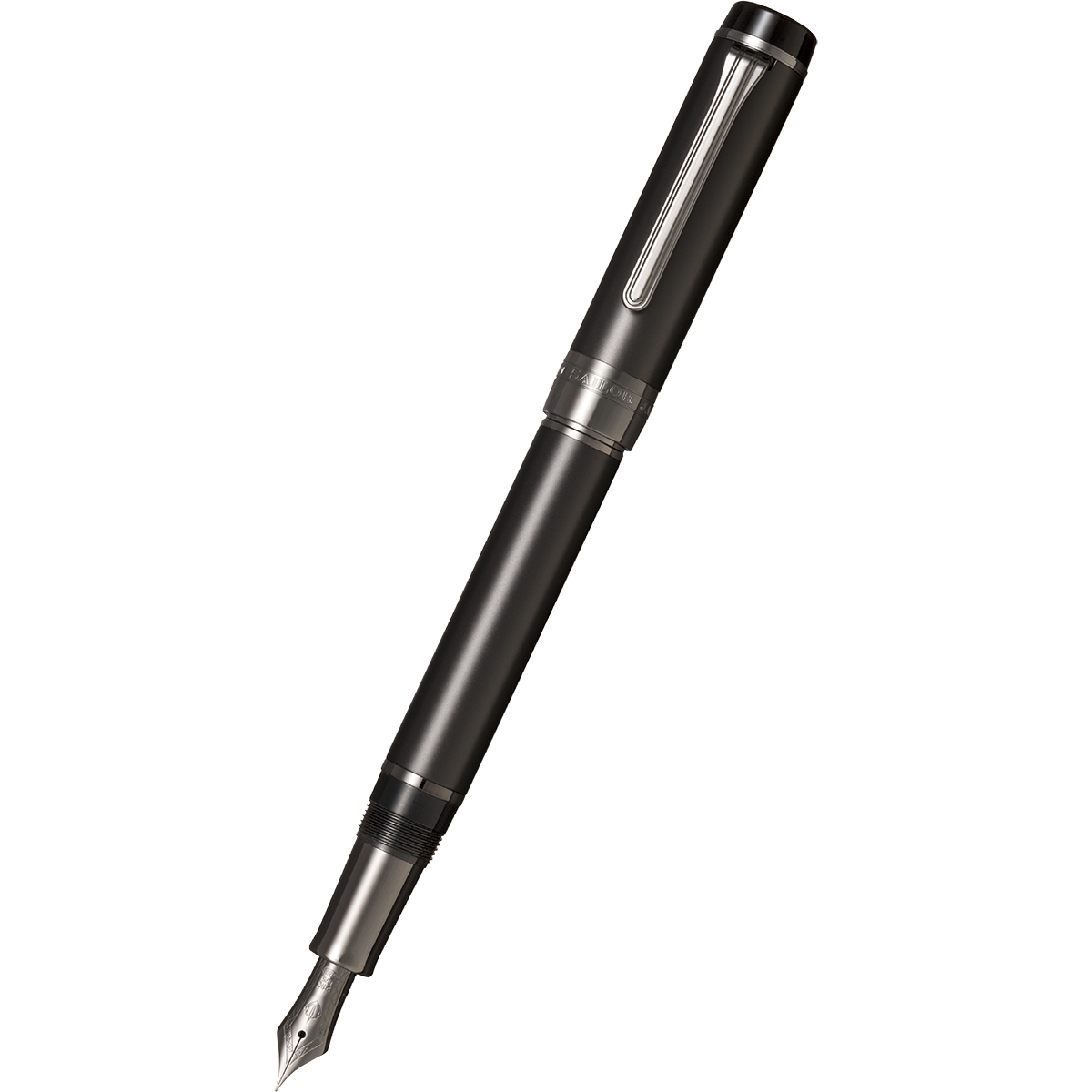 Sailor Cylint Fountain Pen - Matte Black - Black Ion Trim-Pen Boutique Ltd