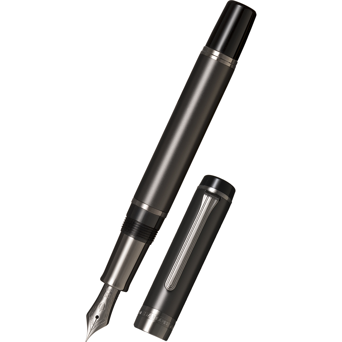 Sailor Cylint Fountain Pen - Matte Black - Black Ion Trim-Pen Boutique Ltd
