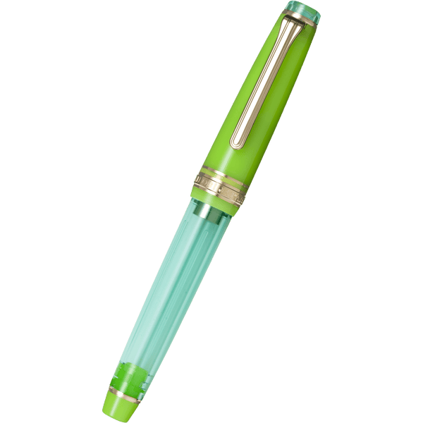 Sailor Professional Gear Slim Manyo Fountain Pen #2 Set - Grass - Gold Trim (Special Edition)-Pen Boutique Ltd