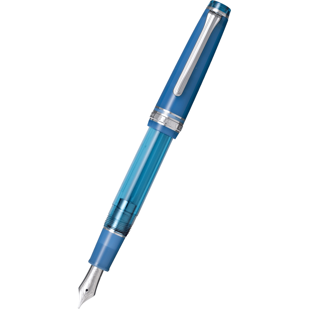 Sailor Professional Gear Slim Manyo Fountain Pen #2 Set - Violet - Silver Trim (Special Edition)-Pen Boutique Ltd