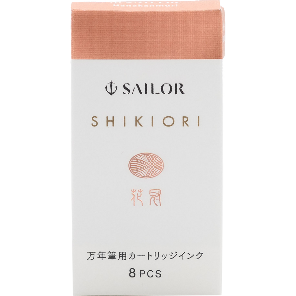 Sailor Shikiori Ink Cartridge - Kusa Asobi Hanakanmuri (Pink Garland)-Pen Boutique Ltd