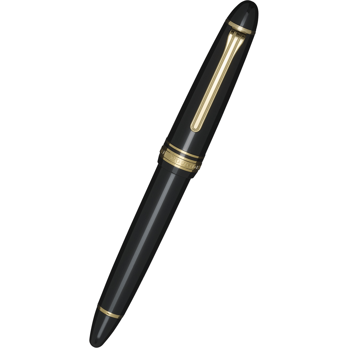 Sailor 1911 Casual L Basis Gold Trim Fountain Pen - Muted Black