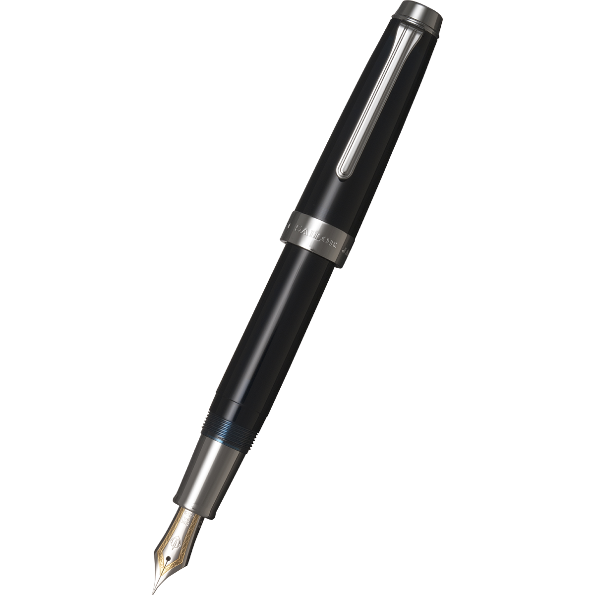 Sailor Professional Gear Fountain Pen - Anchor - Blue Dawn - 21K Nib (Silver Trim)-Pen Boutique Ltd
