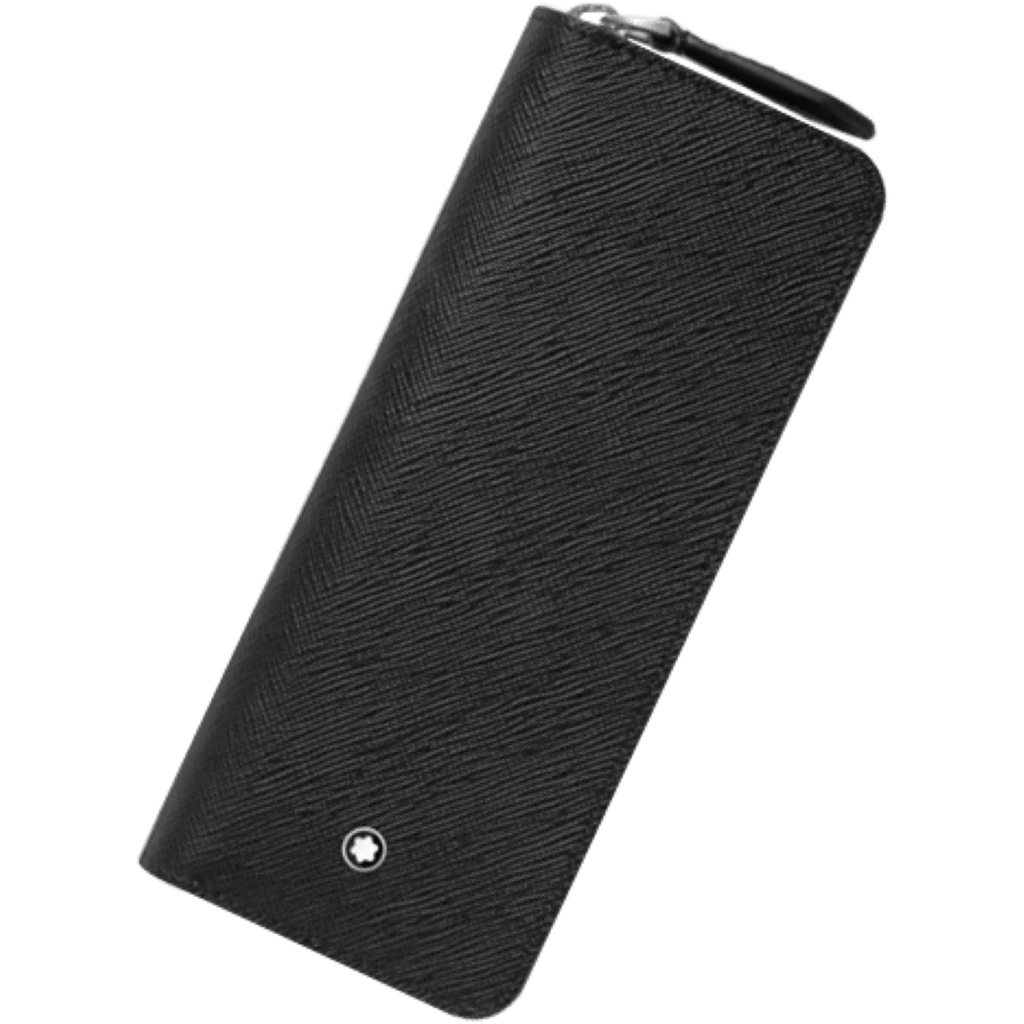 Montblanc Sartorial 2 Pen Pouch - Black (Zip Closure)-Pen Boutique Ltd