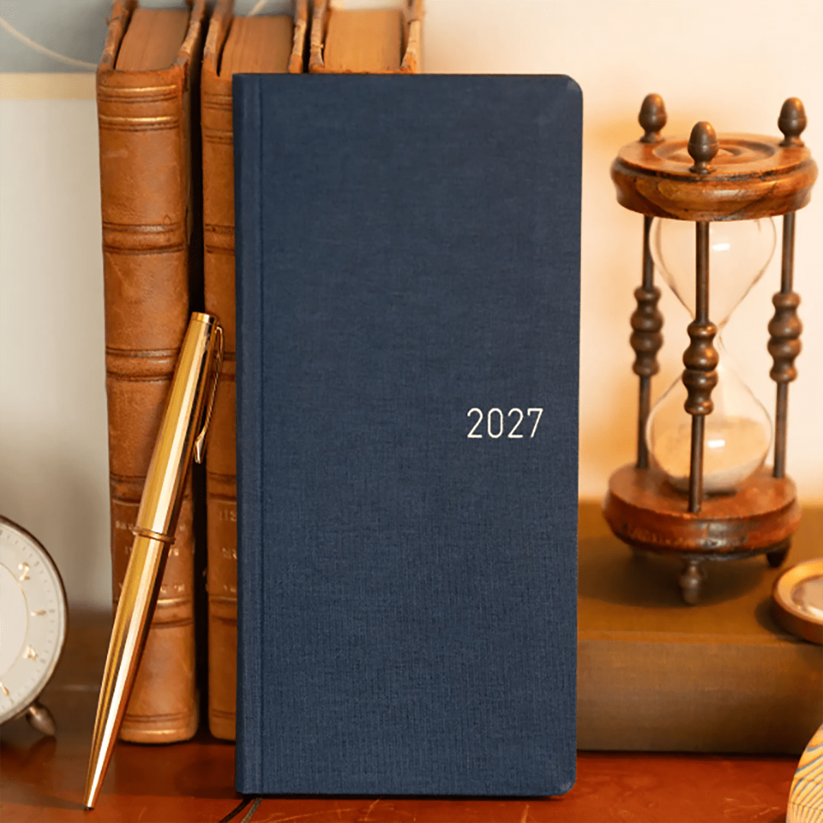 Hobonichi 2027 Light Hardcover Book - Colors: Midnight Blue - Tall & Slim (Weeks - January Start) - Pen Boutique Ltd