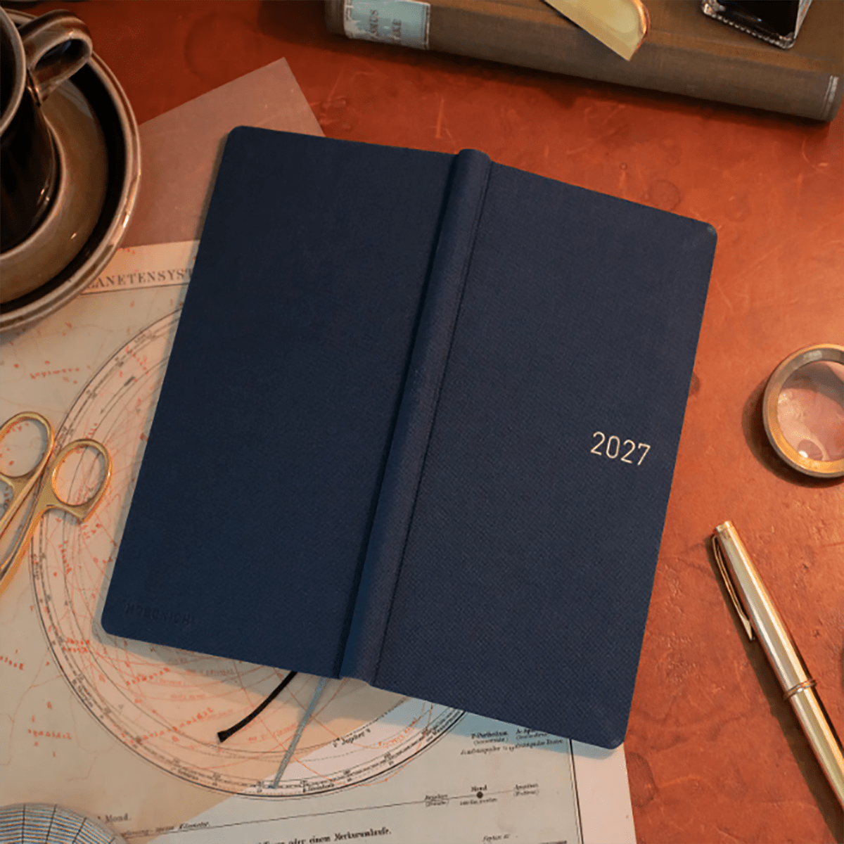 Hobonichi 2027 Light Hardcover Book - Colors: Midnight Blue - Tall & Slim (Weeks - January Start) - Pen Boutique Ltd