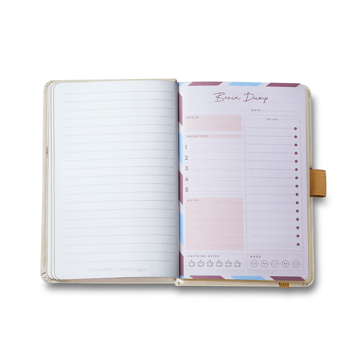 Sheaffer 100 x Emily in Paris Ballpoint Pen - Champagne Gold + Hardbound Small Notebook (Gift Set)-Pen Boutique Ltd