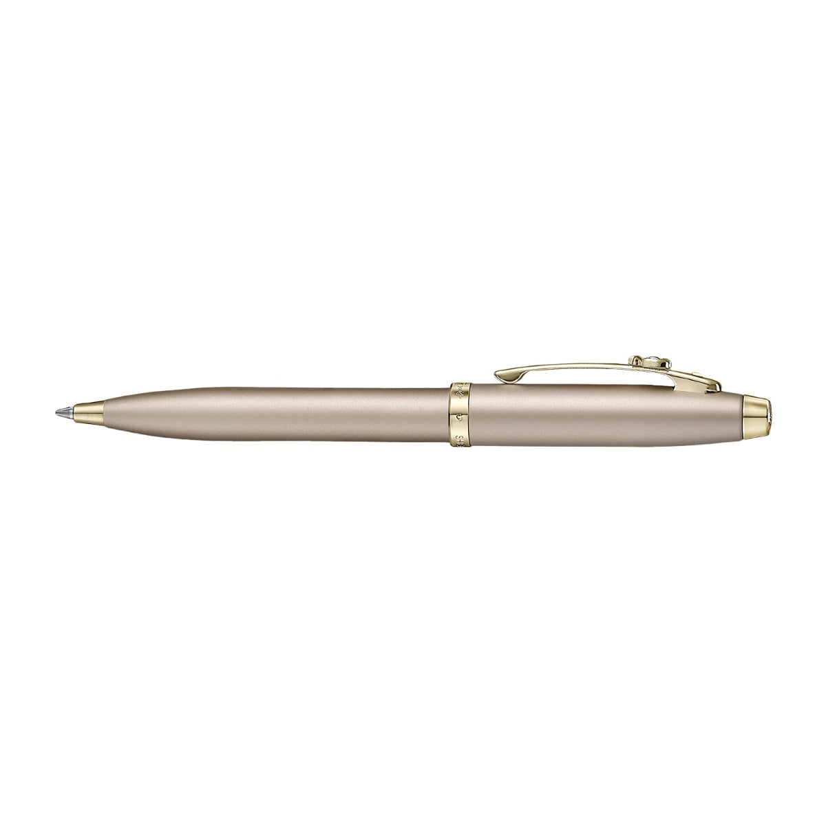 Sheaffer 100 x Emily in Paris Ballpoint Pen - Champagne Gold + Hardbound Small Notebook (Gift Set)-Pen Boutique Ltd