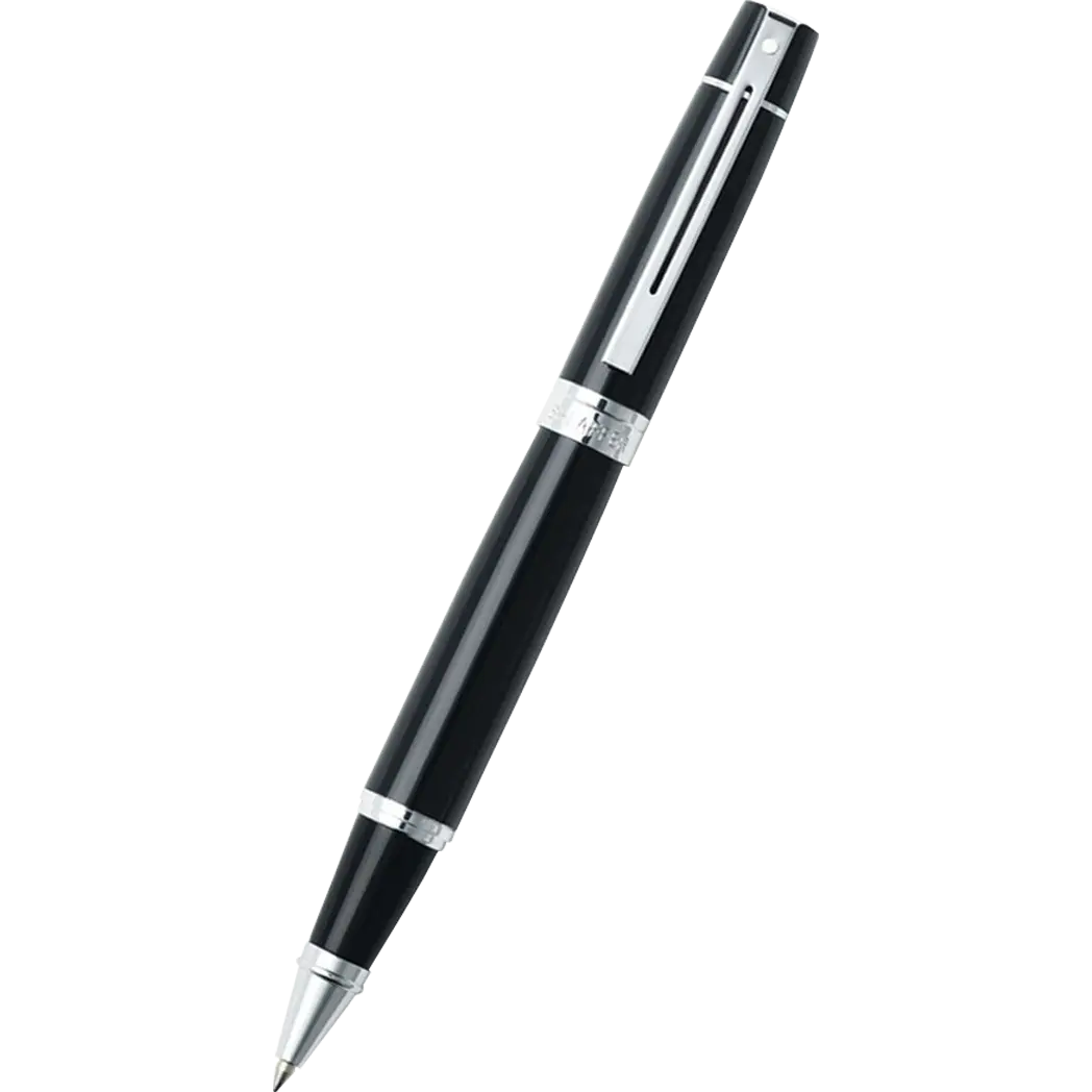 Sheaffer 300 Glossy Black Rollerball Pen-Pen Boutique Ltd