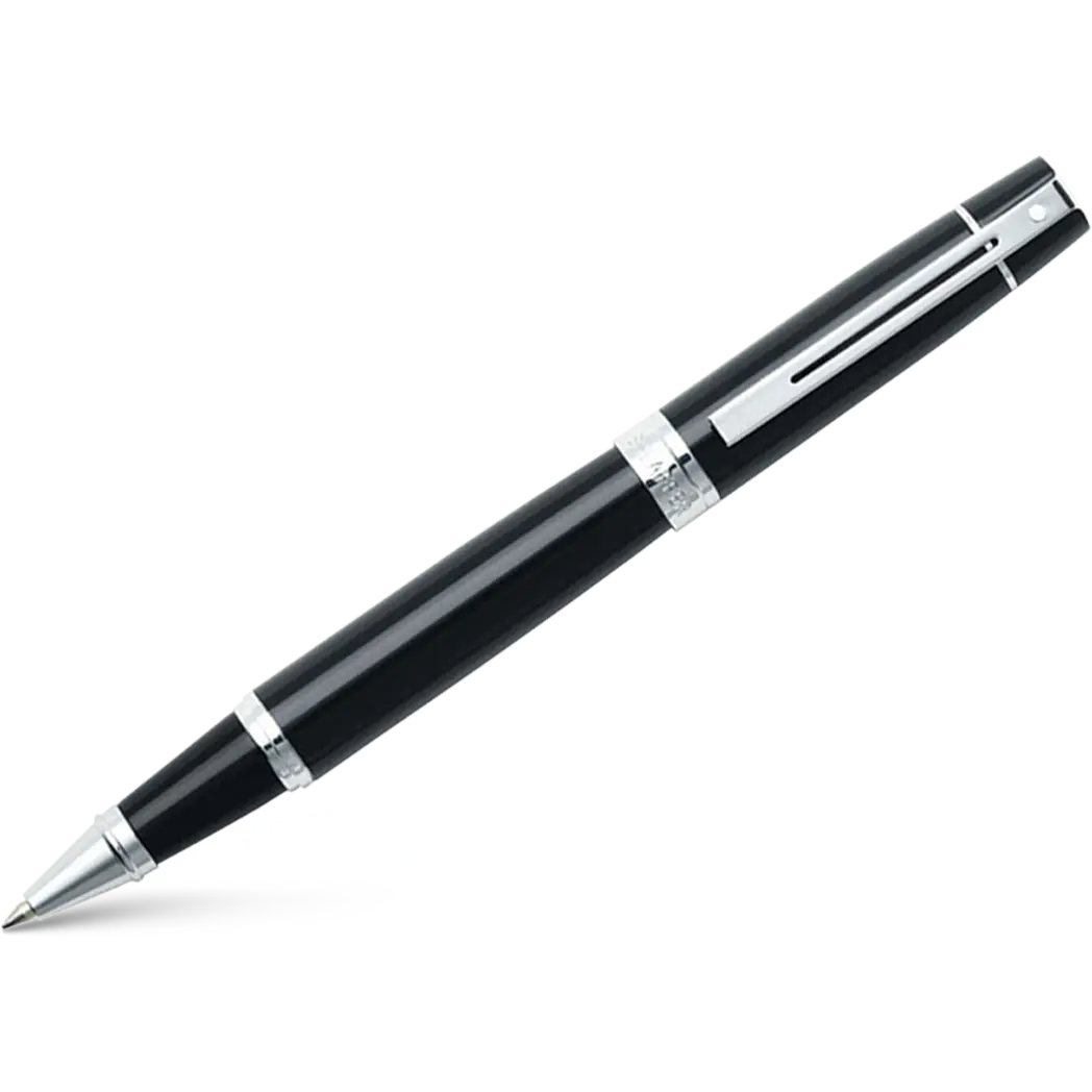 Sheaffer 300 Glossy Black Rollerball Pen-Pen Boutique Ltd