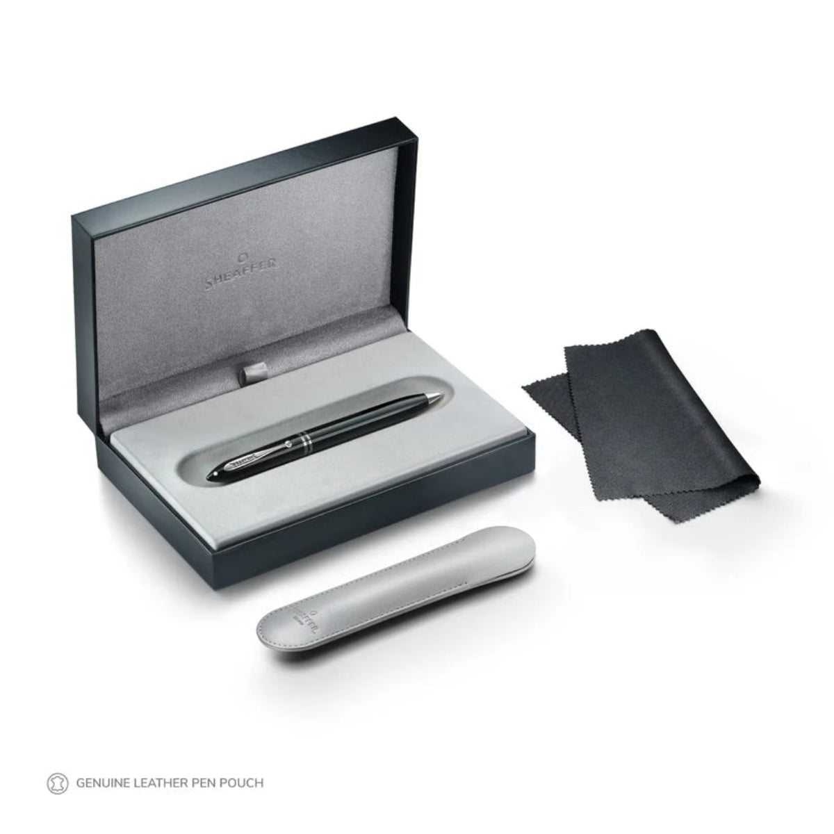 Sheaffer Balance III E892 Ballpoint Pen - Glossy Black - Chrome Trims-Pen Boutique Ltd