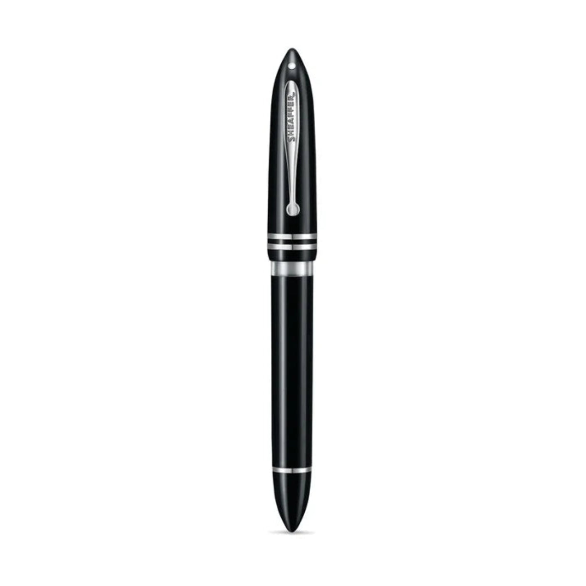 Sheaffer Balance III E892 Fountain Pen - Glossy Black - Chrome Trims-Pen Boutique Ltd