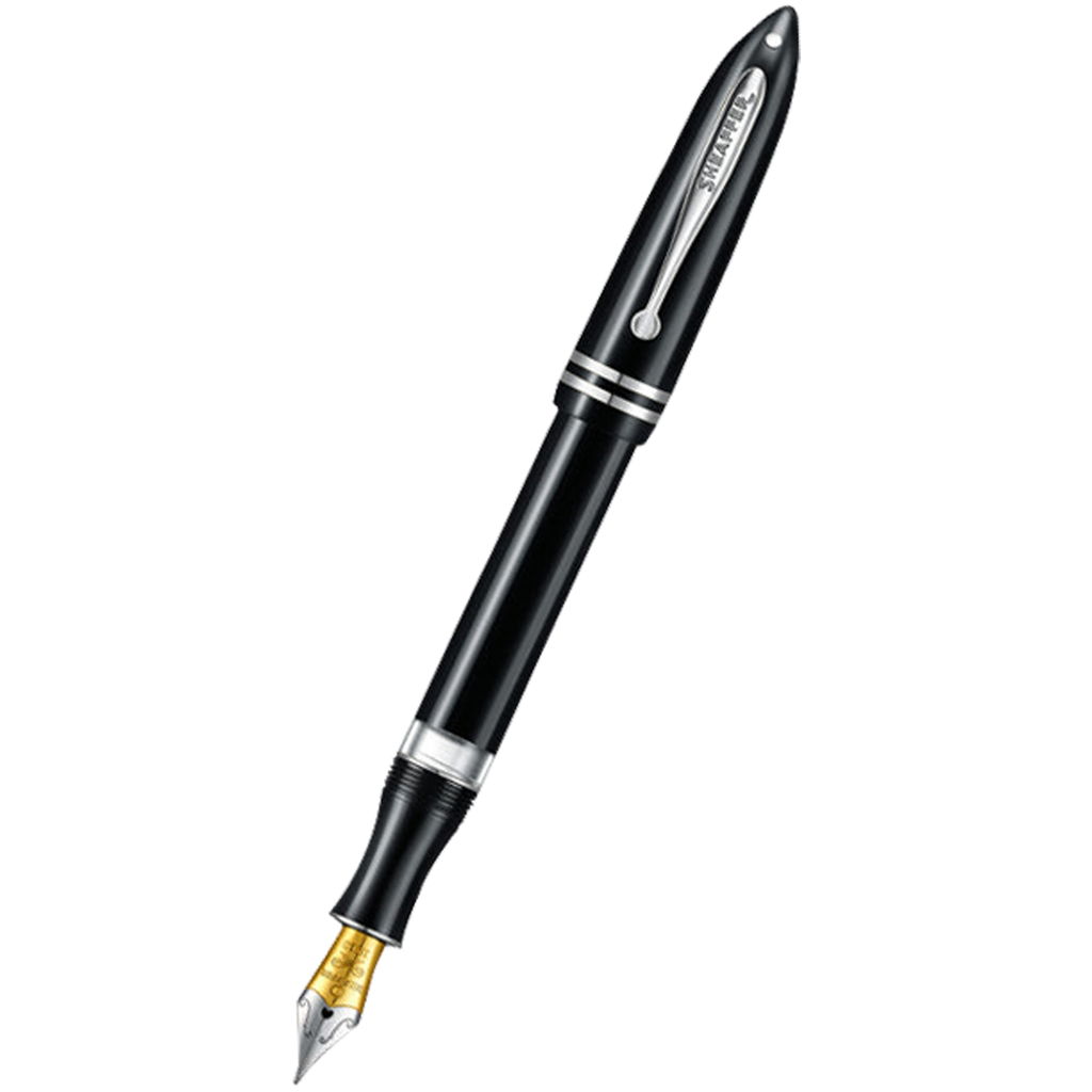 Sheaffer Balance III E892 Fountain Pen - Glossy Black - Chrome Trims-Pen Boutique Ltd