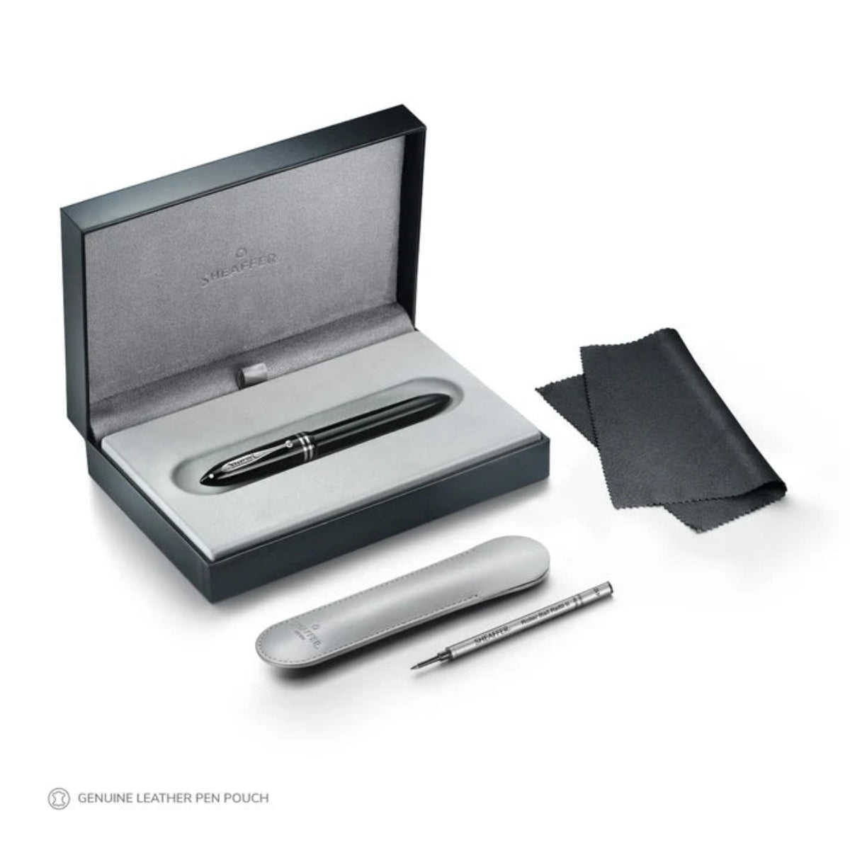 Sheaffer Balance III E892 Rollerball Pen - Glossy Black - Chrome Trims-Pen Boutique Ltd