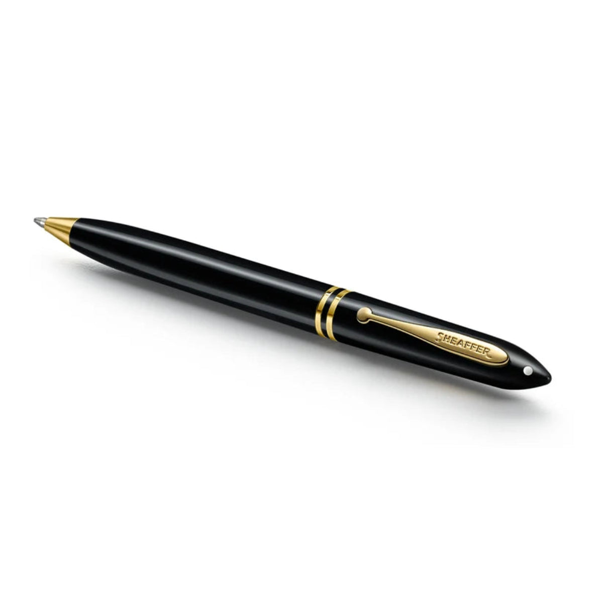 Sheaffer Balance III E893 Ballpoint Pen - Glossy Black - Gold Trims-Pen Boutique Ltd