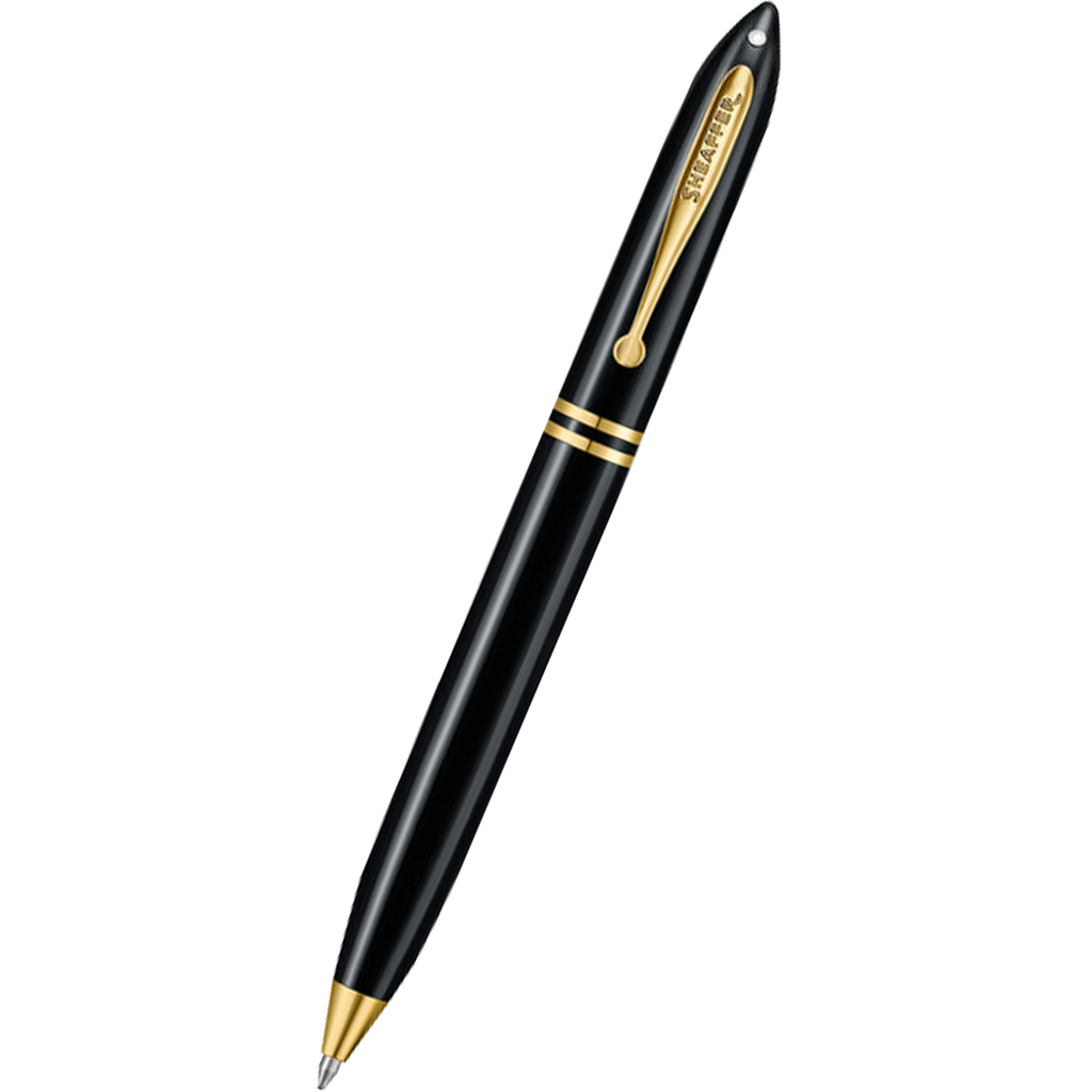 Sheaffer Balance III E893 Ballpoint Pen - Glossy Black - Gold Trims-Pen Boutique Ltd