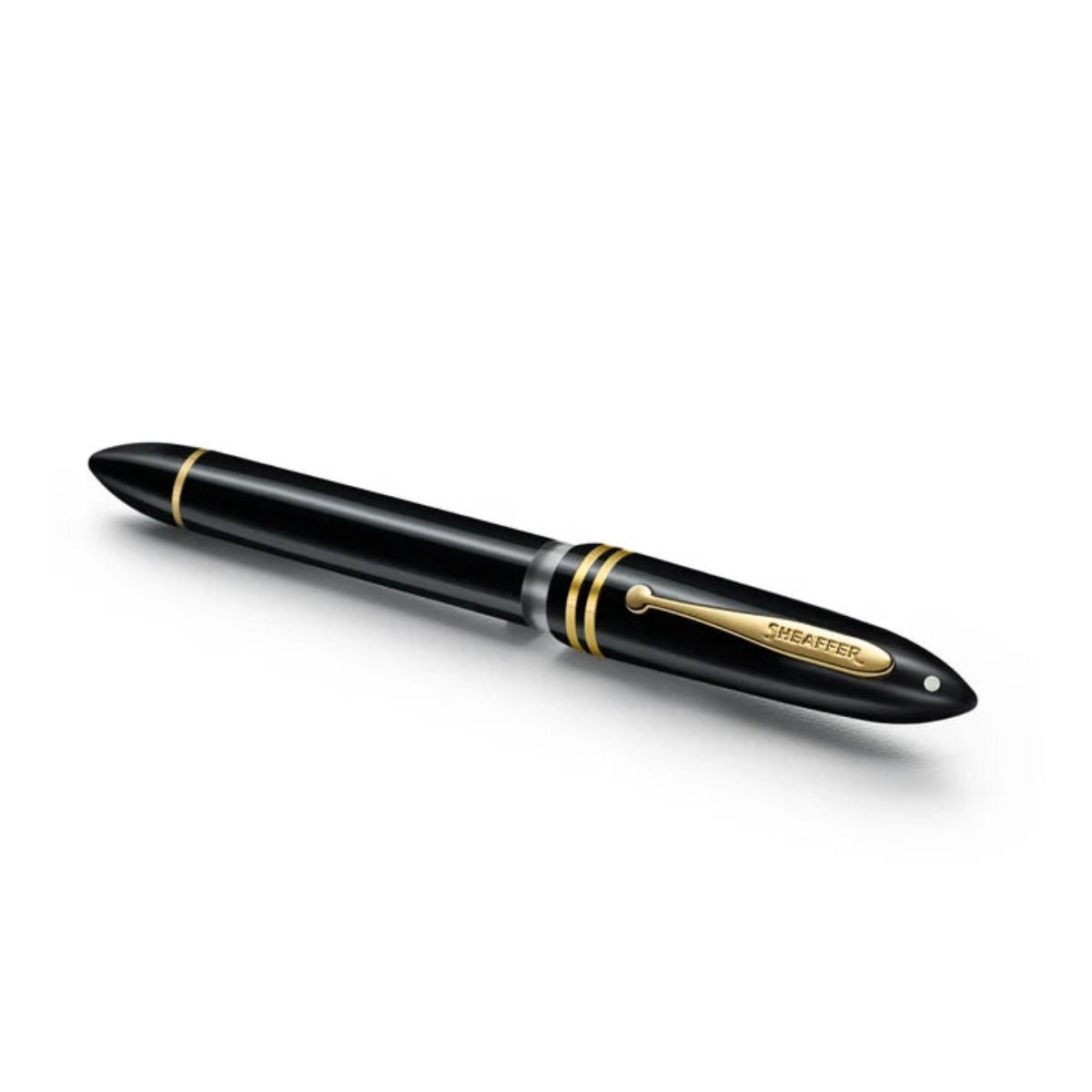 Sheaffer Balance III E893 Fountain Pen - Glossy Black - Gold Trim - Pen Boutique Ltd