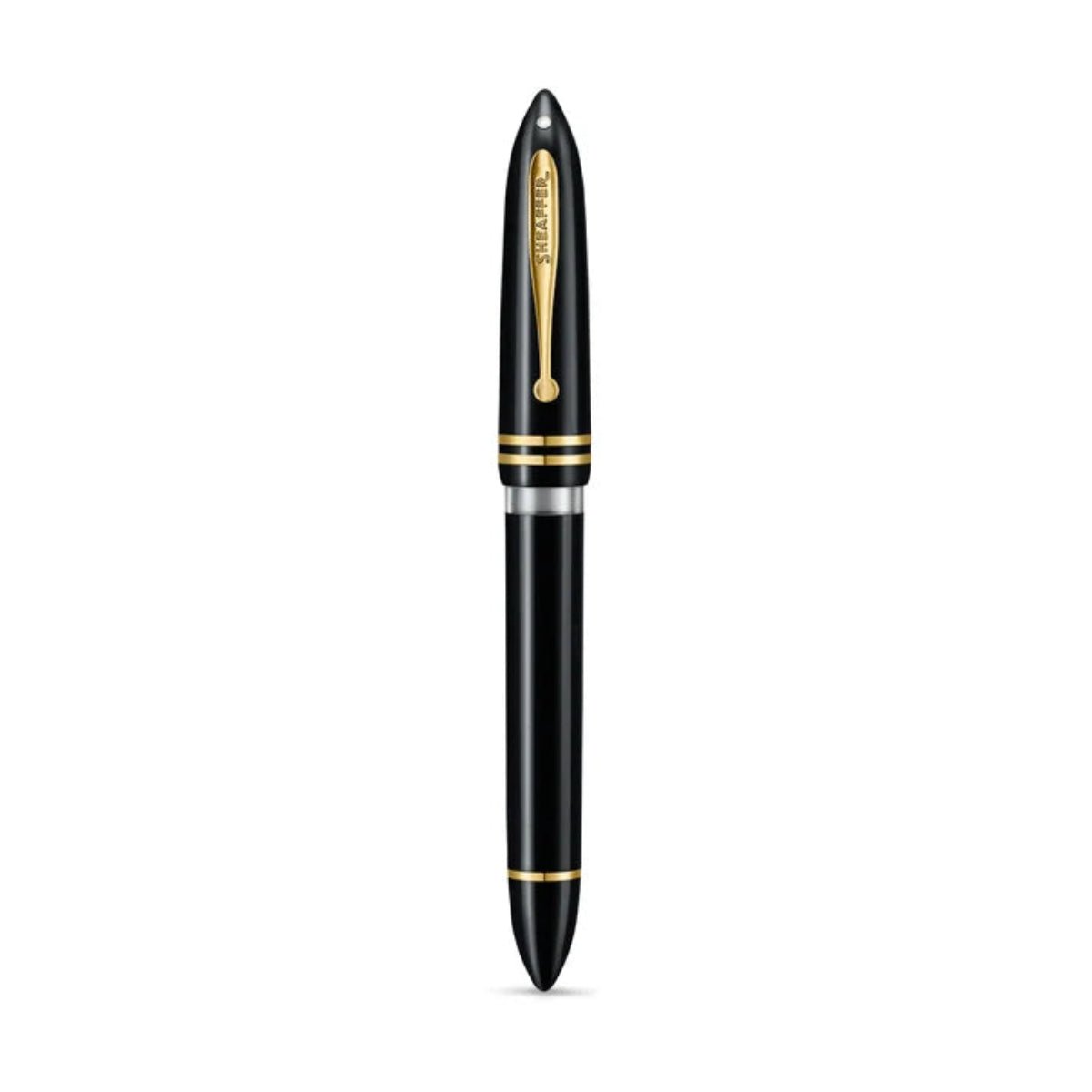 Sheaffer Balance III E893 Fountain Pen - Glossy Black - Gold Trim - Pen Boutique Ltd