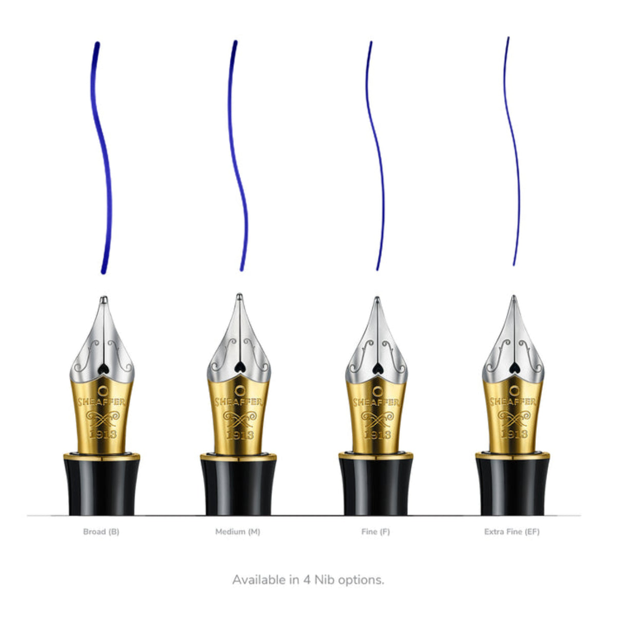 Sheaffer Balance III E893 Fountain Pen - Glossy Black - Gold Trim - Pen Boutique Ltd