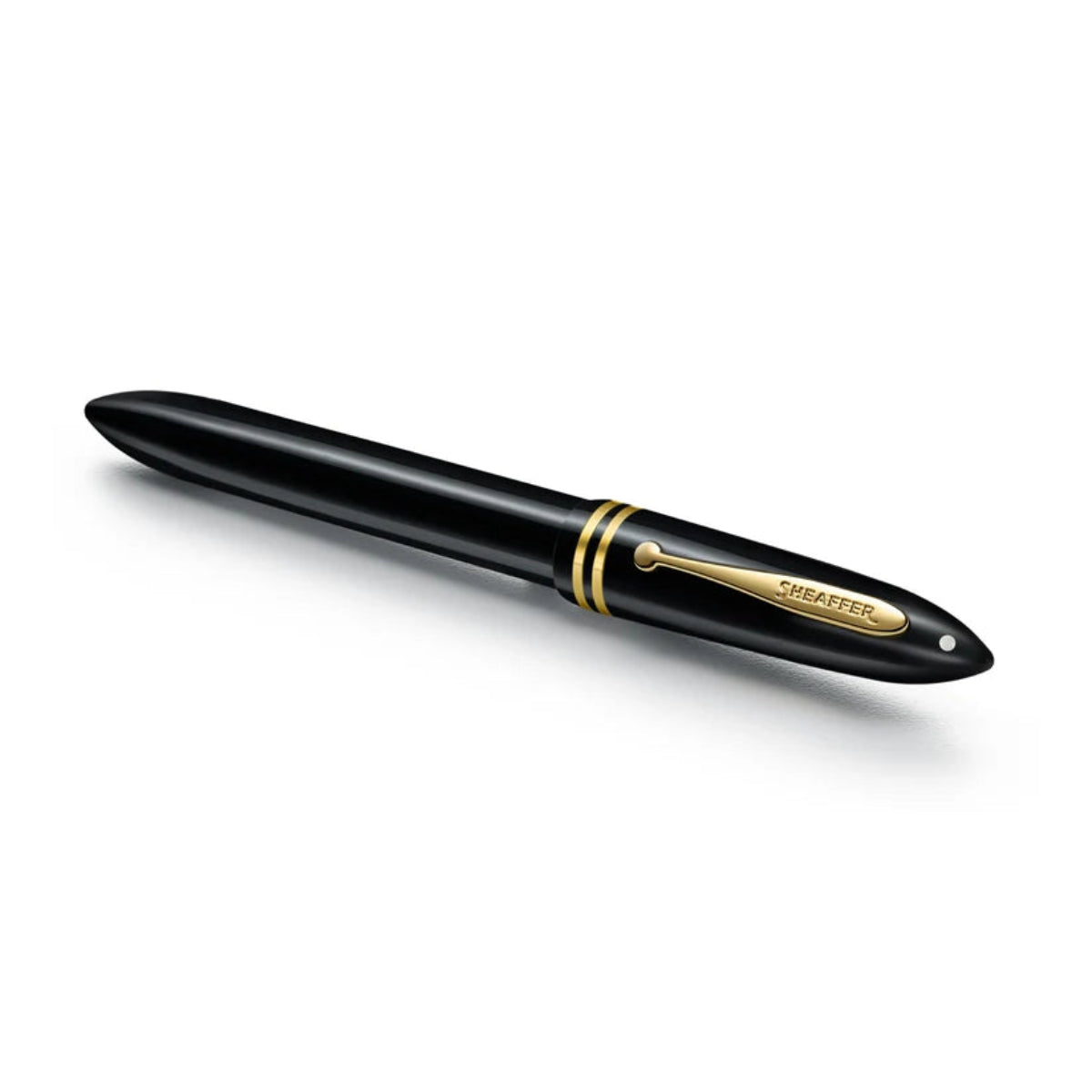 Sheaffer Balance III E893 Rollerball Pen - Glossy Black - Gold Trims-Pen Boutique Ltd