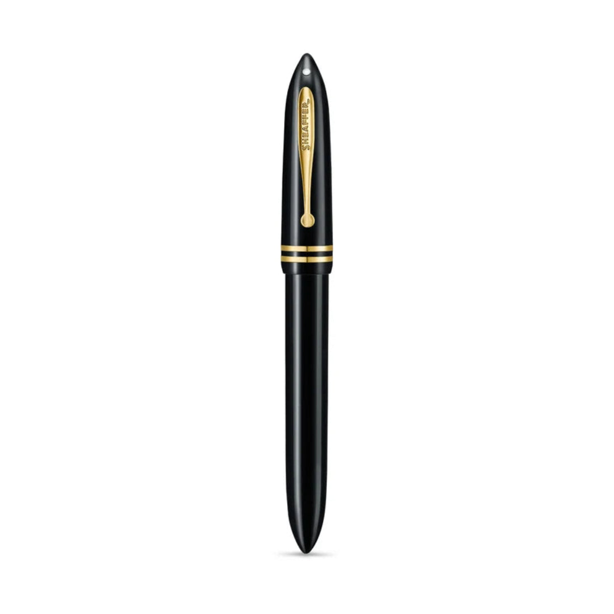 Sheaffer Balance III E893 Rollerball Pen - Glossy Black - Gold Trims-Pen Boutique Ltd