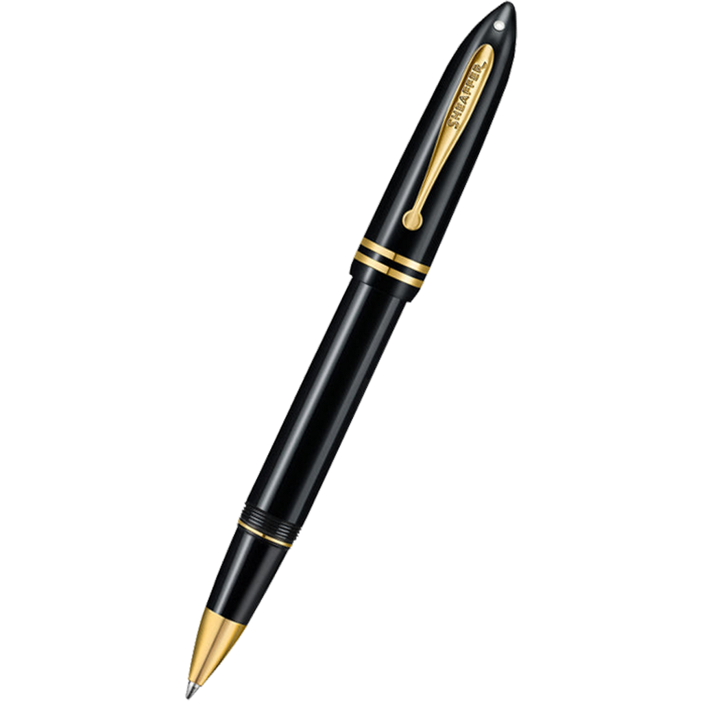 Sheaffer Balance III E893 Rollerball Pen - Glossy Black - Gold Trims-Pen Boutique Ltd