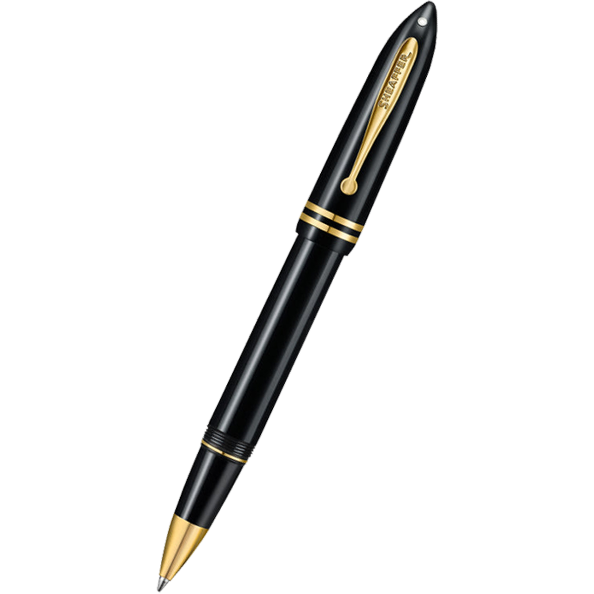 Sheaffer Balance III E893 Rollerball Pen - Glossy Black - Gold Trims-Pen Boutique Ltd