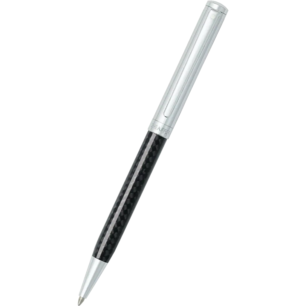 Sheaffer Intensity Carbon Fiber Chrome Cap Ballpoint Pen-Pen Boutique Ltd