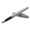 Sheaffer Sagaris Fountain Pen - Brush Chrome Steel - Chrome Trim-Pen Boutique Ltd