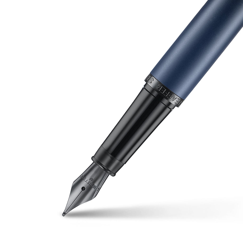 Sheaffer VFM Fountain Pen - 9429 Matte Blue - Matte Black Trim-Pen Boutique Ltd