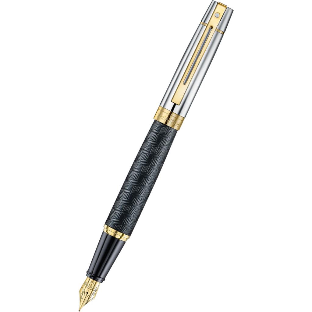 Sheaffer 300 Fountain Pen - Engraved Matt Black-Pen Boutique Ltd