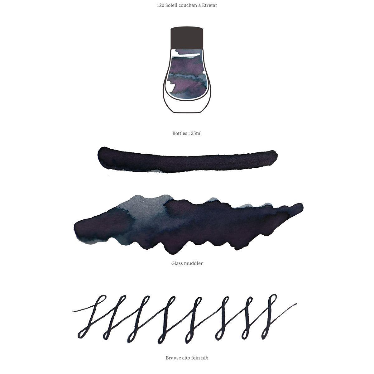 Dominant Industry Standard Ink - Soleil couchant à Etretat - 25ml ( Painter Series )-Pen Boutique Ltd