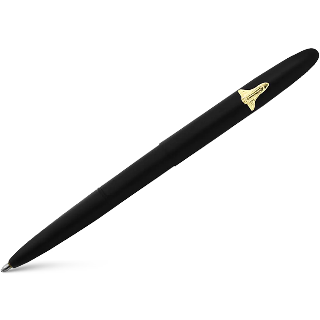 Fisher Space Pen Matte Black Bullet w/Space Shuttle Ballpoint Pen-Pen Boutique Ltd