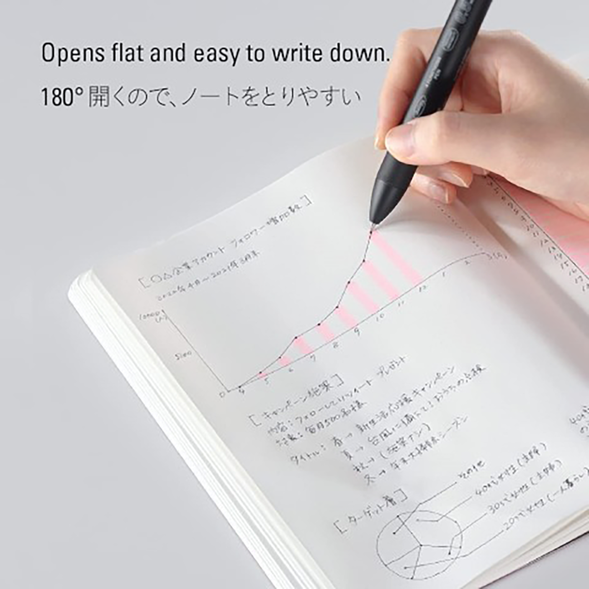 Stalogy 365 Days Notebook A5 - Dotted - Black-Pen Boutique Ltd