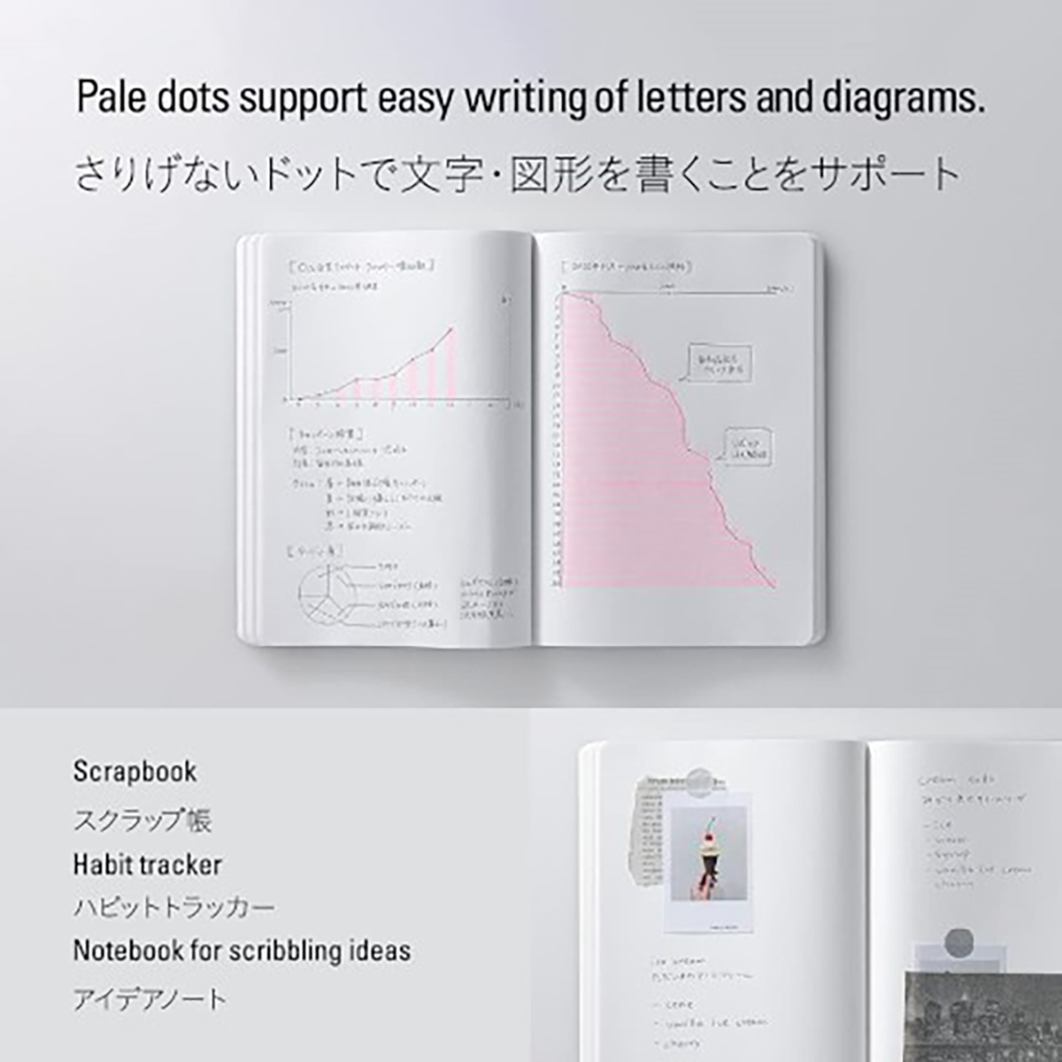 Stalogy 365 Days Notebook A5 - Dotted - Black-Pen Boutique Ltd