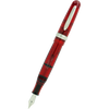 Stipula Etruria Rainbow Fountain Pen - Clear Red - Stainless Steel (Limited Edition)-Pen Boutique Ltd