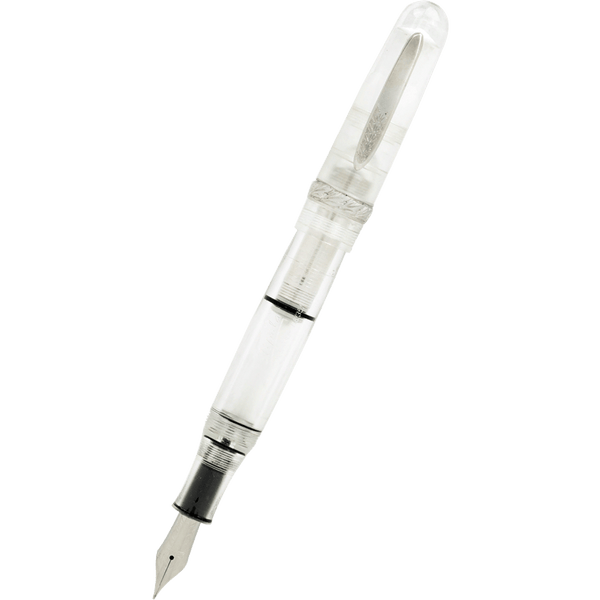 Stipula Etruria Rainbow Fountain Pen - Crystal Clear - Stainless Steel (Limited Edition)-Pen Boutique Ltd