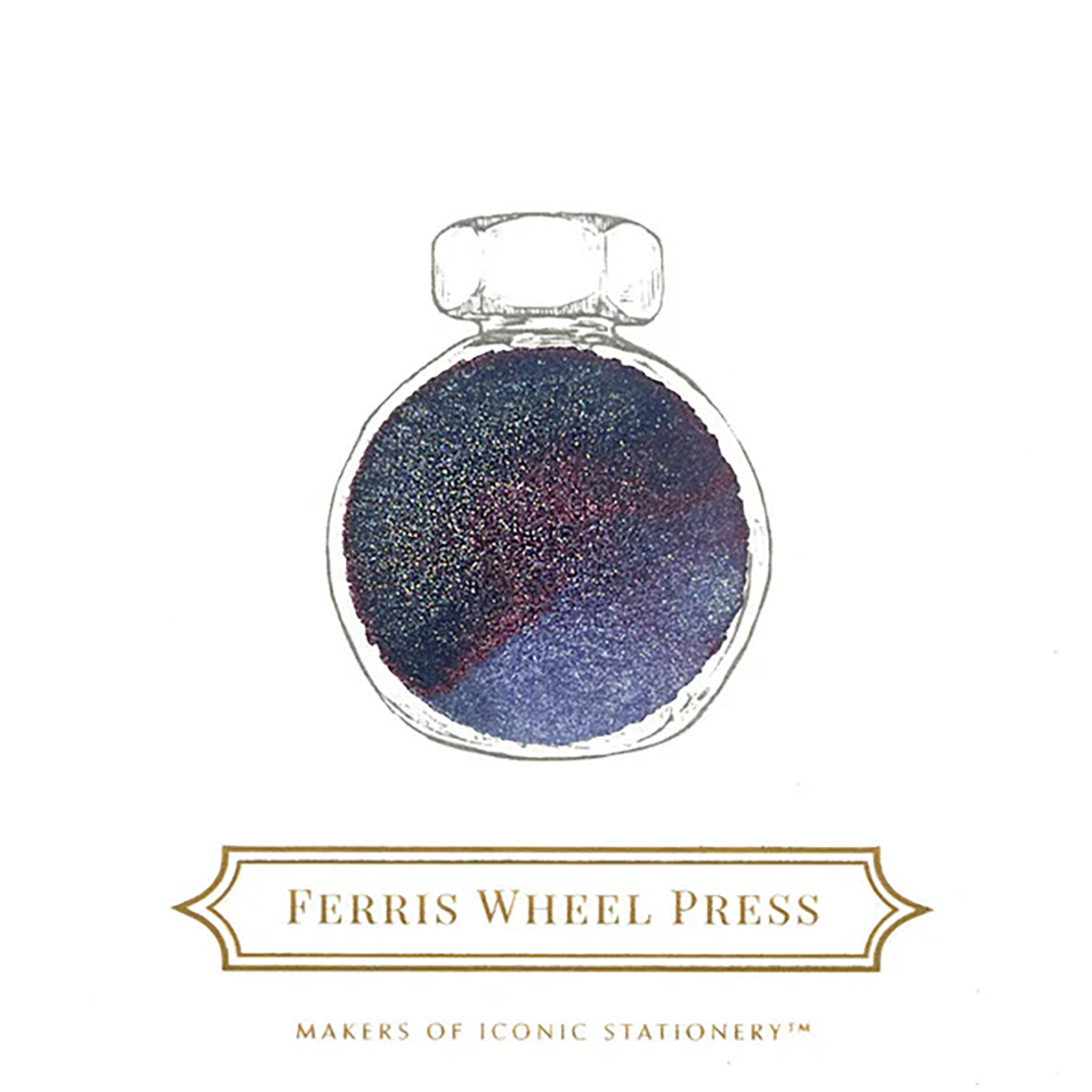 Ferris Wheel Press Ink Bottle - Stroke of Midnight - 38ml-Pen Boutique Ltd