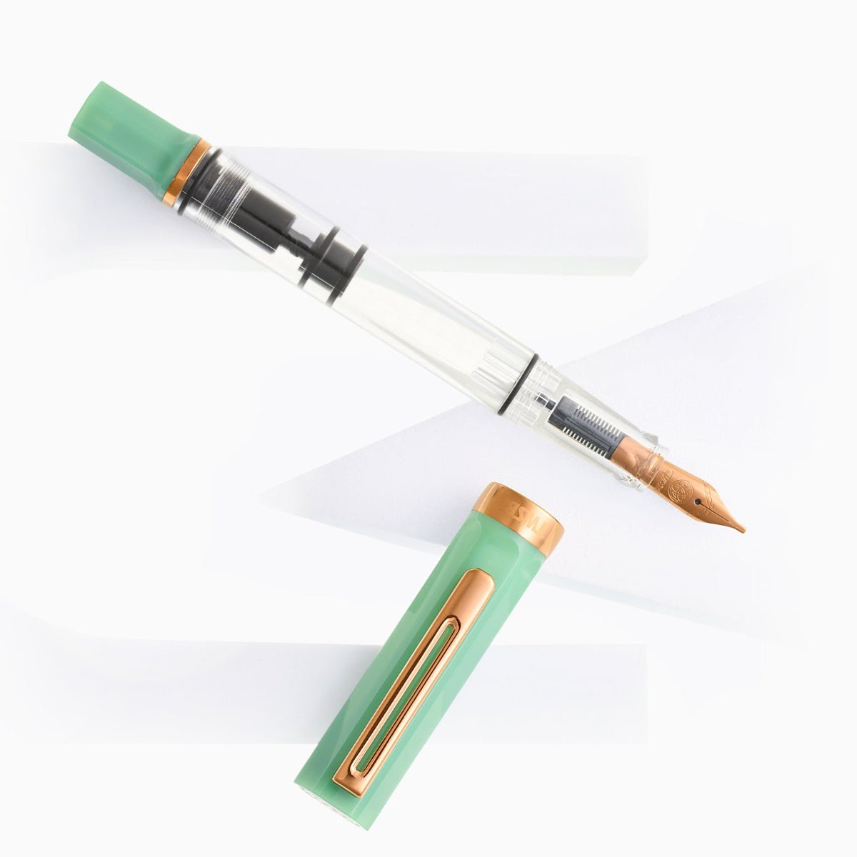 TWSBI Eco Fountain Pen - Jade Jelly - Bronze Trim - Pen Boutique Ltd