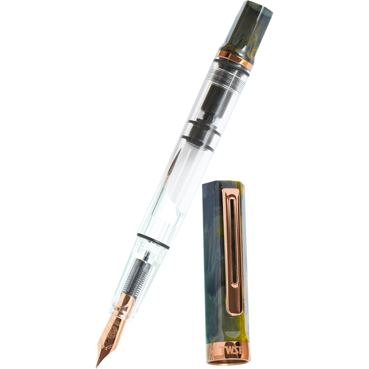 TWSBI Eco Fountain Pen - Serpentine & Bronze Trim-Pen Boutique Ltd