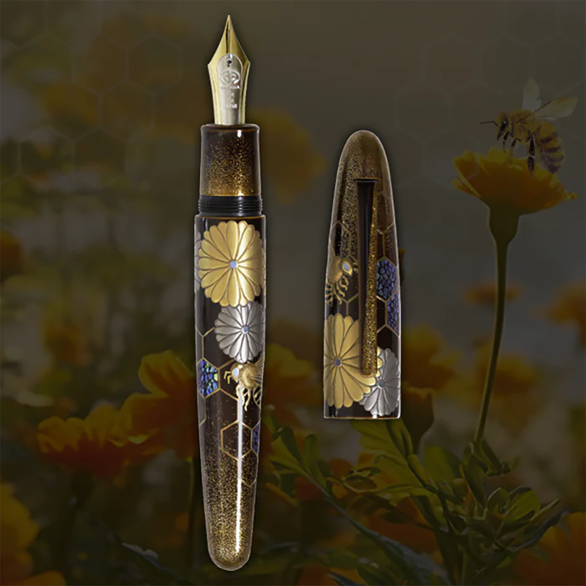 Taccia Empress Fountain Pen - Imperial Honeybee (Limited Edition)-Pen Boutique Ltd